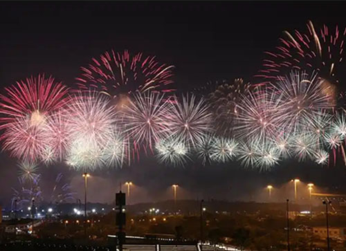 涞源县焰火晚会